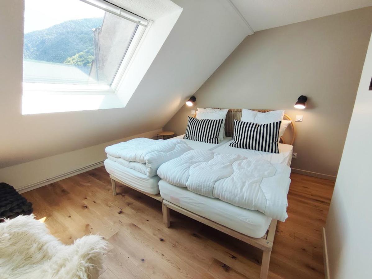 شقة Bagnères-de-Luchon  في Au Cocon De Joy, T3 Duplex, Wifi, 4 Personnes المظهر الخارجي الصورة